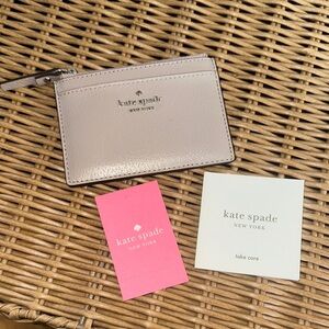 Kate Spade New York Adi Grove Credit Card Wallet taupe NWT